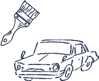 車両塗装イラスト